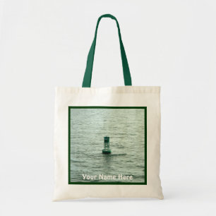 Tote Bag Marqueur vert de la Manche de balise personnalisé