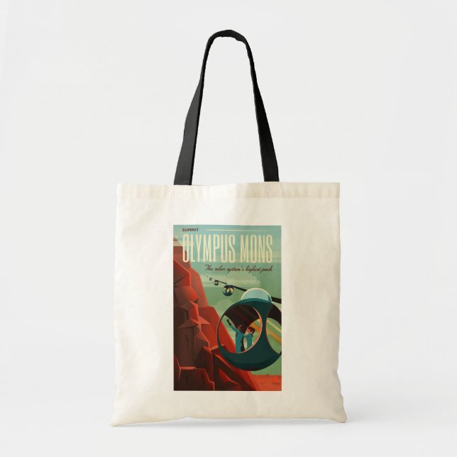 Tote Bag Mars Olympus Mons Système solaire Volcano le plus  (Devant)