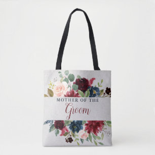Tote Bag Marsala et la Marine Florale Mère de la Salle