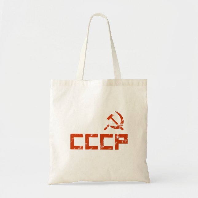 Tote Bag Marteau rouge CCCP et faucille (Devant)