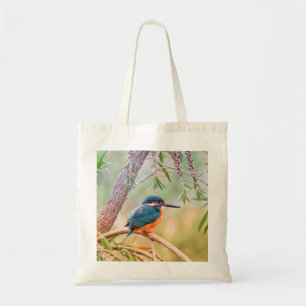 Tote Bag Martin-pêcheur été perché sur la branche