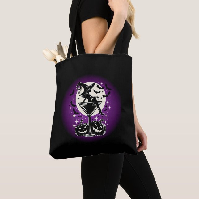 Tote Bag Martini de la Sorcière Violette (De près)