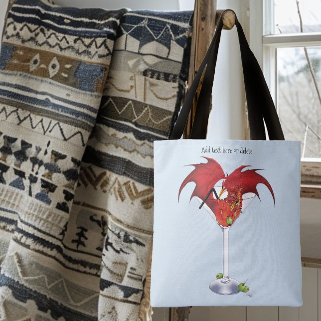 Tote Bag Martini Imaginaire Red Dragon (Créateur téléchargé)
