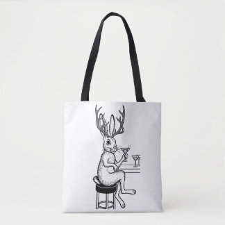 Tote Bag Martini Jackalope tote