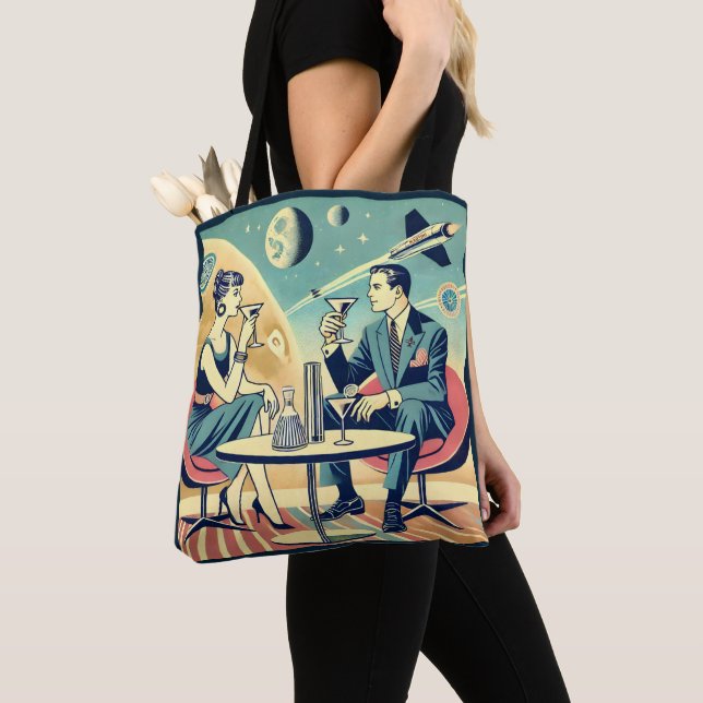 Tote Bag Martini Space Travel Affiches de l'équipage de con (De près)