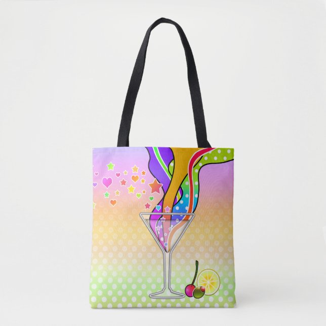 TOTE BAG MARTINI STYLE POP ART DES ANNÉES SOIXANTE (Devant)