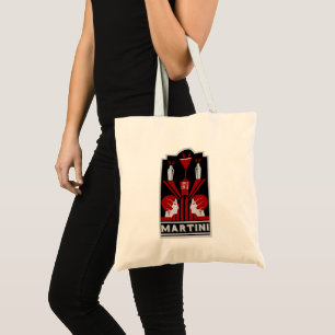 Tote Bag Martini vintage Art déco