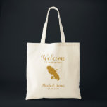 Tote Bag Martinique Destination Mariage Bienvenue Sac, Or<br><div class="desc">Sac cadeau de bienvenue mariage pour les clients extérieurs à la ville à votre mariage,  avec l'image de la Martinique,  avec le coeur que vous pouvez placer à l'endroit précis. Remplissez fourre-tout avec vos goodies favoris.</div>
