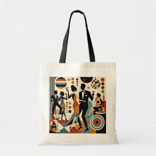 Tote Bag Martinis Jazzy Abstraits et Fête de Cocktail Dansa
