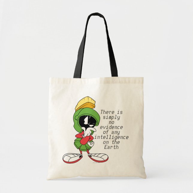 Tote Bag MARVIN LE MARTIEN ™ Pensif (Devant)