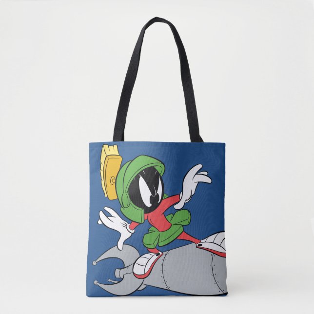 Tote Bag MARVIN MARTIAN™ Riding Rocket (Devant)