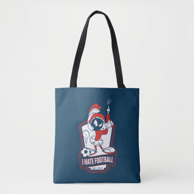 Tote Bag MARVIN THE MARTIAN™ "I Hate Football" Graphic (Devant)