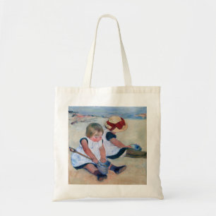 Tote Bag Mary Cassatt Enfants Jouant sur la Plage 1884