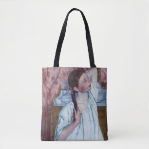 Tote Bag Mary Cassatt - Jeune Fille Arrangeant ses Cheveux