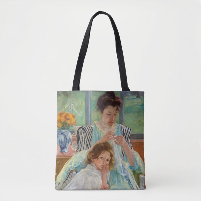 Tote Bag Mary Cassatt - Jeune Mère Cousant (Devant)
