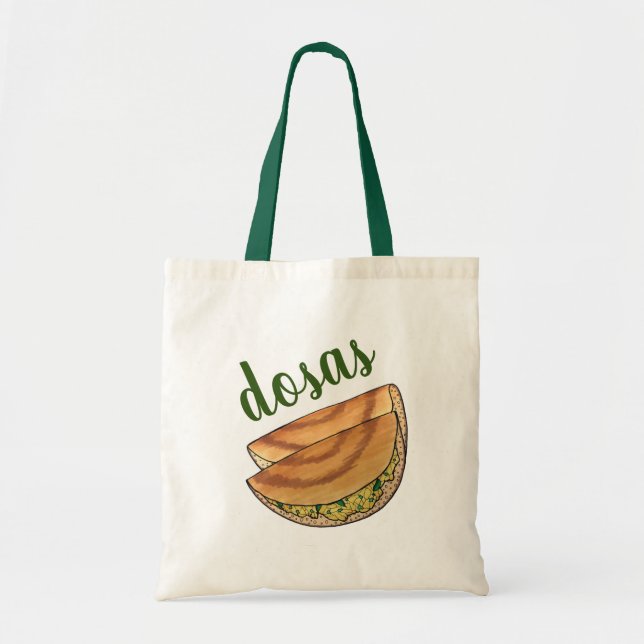 Tote Bag Masala Dosas Cuisine indienne du Sud Cuisine Potat (Devant)