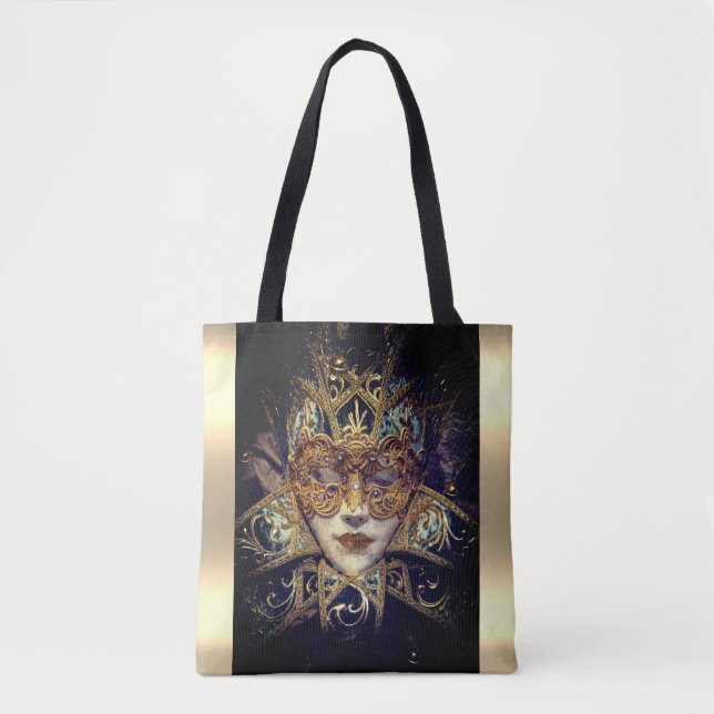 Tote Bag Mascarade masque victorien élégant gothique (Devant)