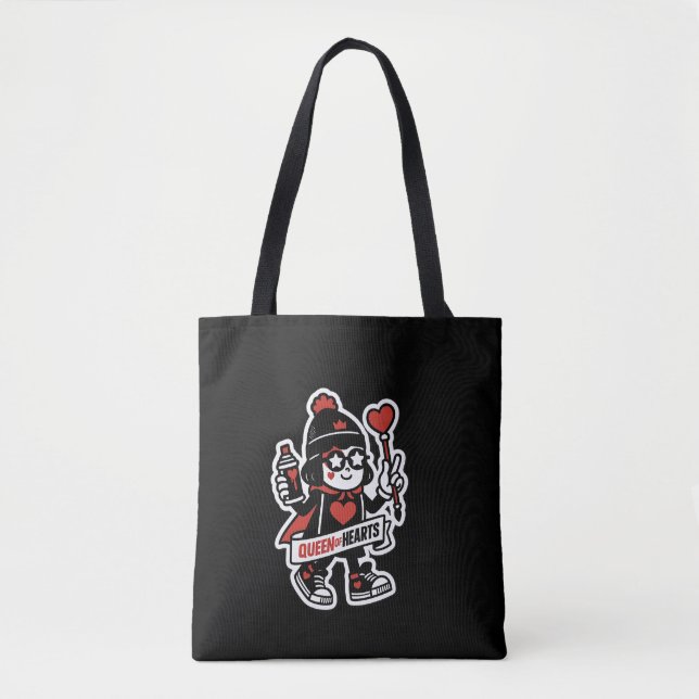 Tote Bag Mascotte de rue Queen of Hearts — Grind Crew Editi (Devant)
