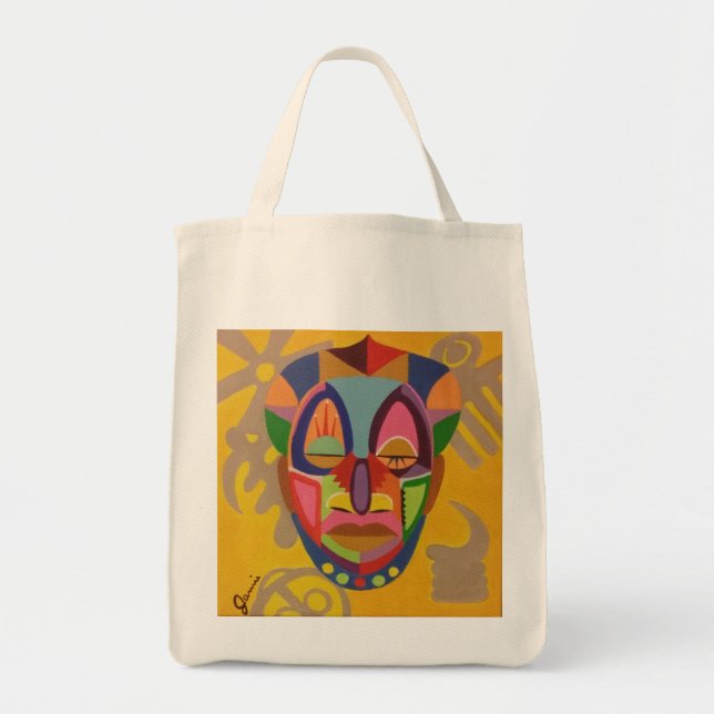Tote Bag Masque africain (Devant)