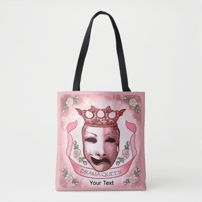 Tote Bag Masque d'acteur de Reine de Drame  (Devant)