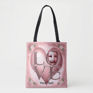 Tote Bag Masque d'acteur LOVE