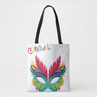 Tote Bag Masque de Carnaval Coloré – Création festive de Ma