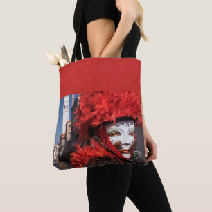 Tote Bag Masque de carnaval rouge en Venise, Italie