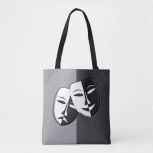 Tote Bag Masque de tragédie comique —Sac fourre-tout