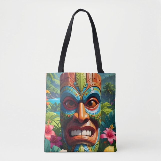 Tote Bag Masque Tiki (Devant)