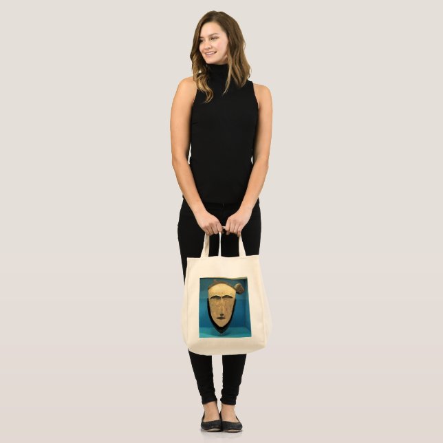 Tote Bag Masque tribal CB (Devant (modèle))