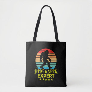 Tote Bag Masquer Et Chercher Expert Bigfoot Drôle