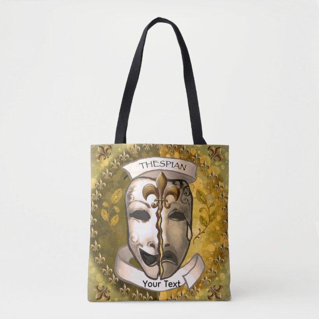 Tote Bag Masques d'acteur Fleur De Lis (Devant)