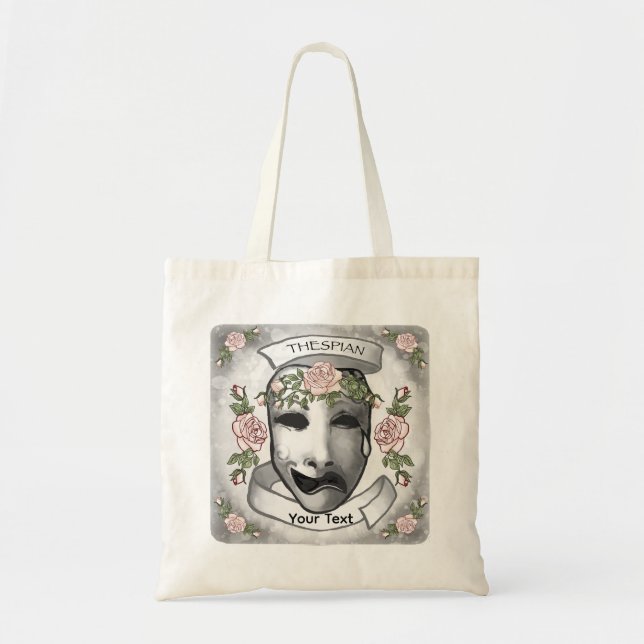 Tote Bag Masques d'acteur thespien (Devant)