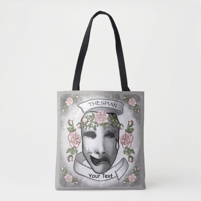 Tote Bag Masques d'acteur thespien (Devant)