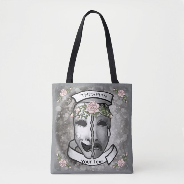 Tote Bag Masques de demi-acteur (Devant)