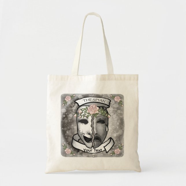 Tote Bag Masques de demi-acteur (Devant)