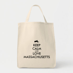 Tote Bag MASSACHUSETTS DE CALME ET D'AMOUR personnalisables
