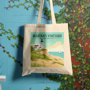 Tote Bag Massachusetts du vignoble vintage de Martha