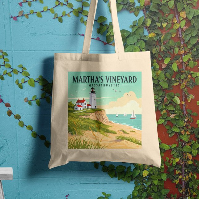 Tote Bag Massachusetts du vignoble vintage de Martha (Créateur téléchargé)