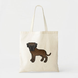 Tote Bag Mastiff Anglais Bringé Chien de Dessin Animé Migno