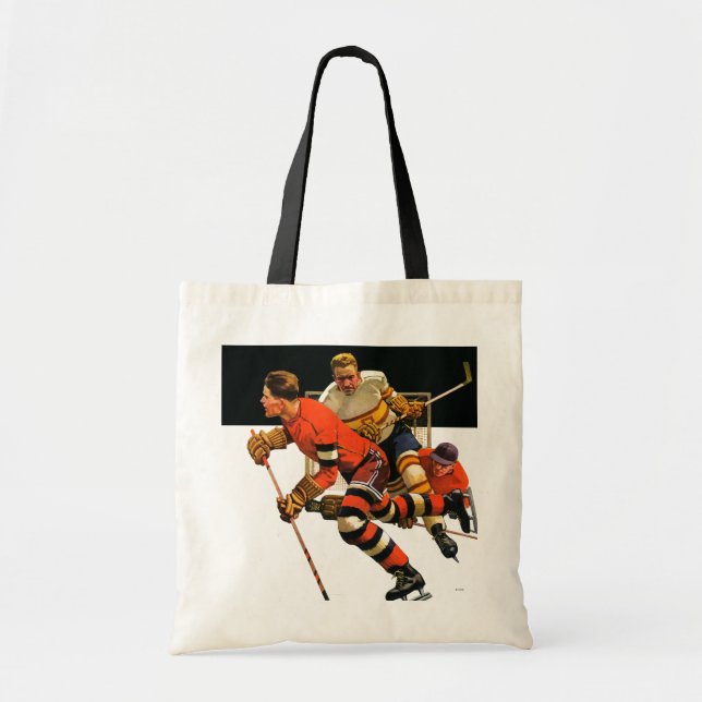 Tote Bag Match de hockey sur glace (Devant)
