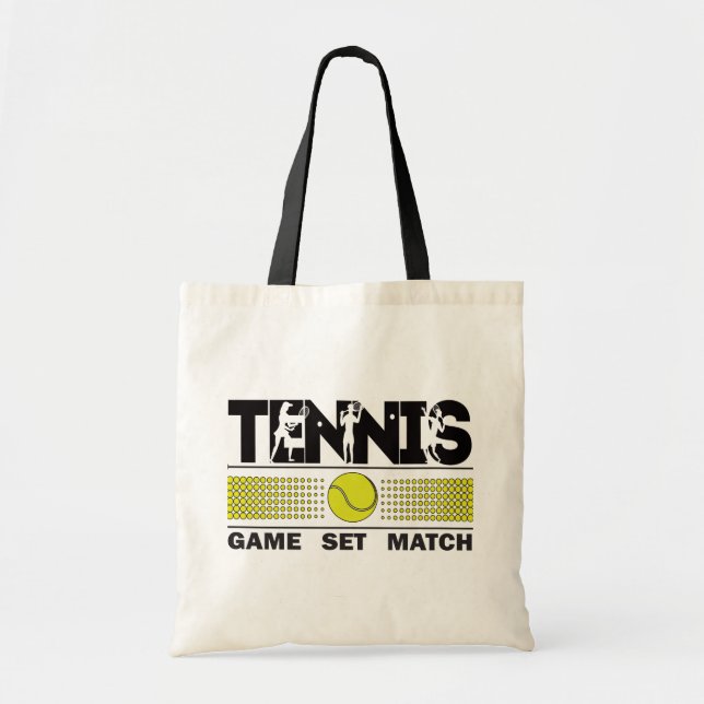 Tote Bag Match de jeu de tennis (Devant)