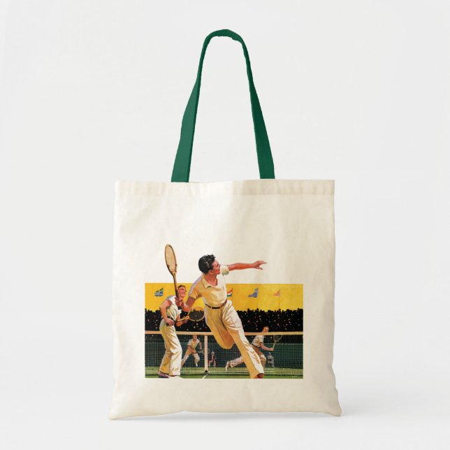 Tote Bag Match de tennis de doubles (Devant)