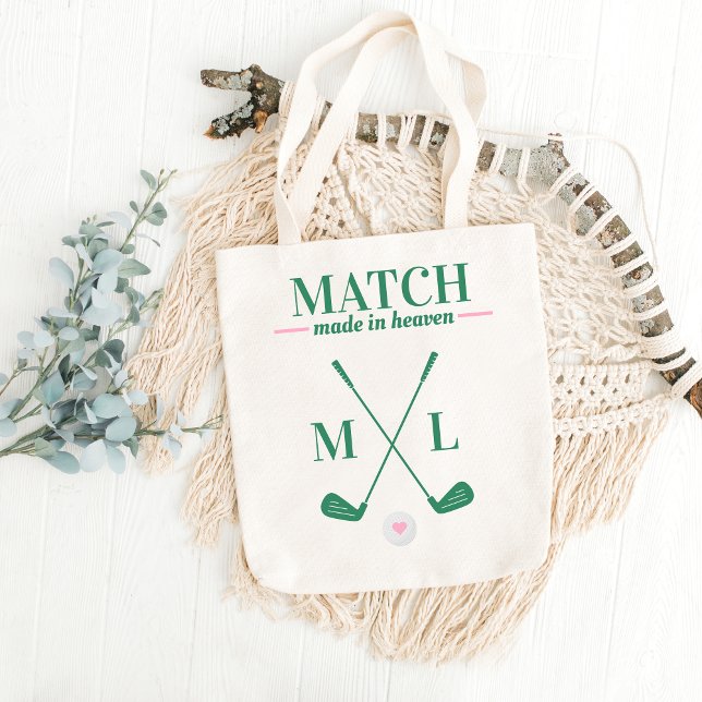 Tote Bag Match Fabriqué dans le Ciel Golf Bachelorette Brid (Créateur téléchargé)
