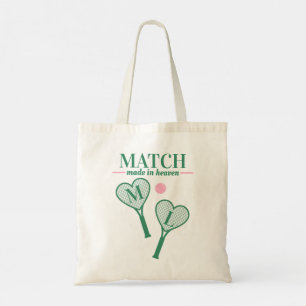 Tote Bag Match Fabriqué en Heaven Tennis Bachelorette Bride