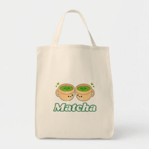 Tote Bag Matcha Cute Kawaii pour thé matcha