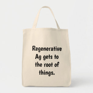 Tote Bag Matériau naturel "L'agneau régénérateur arrive