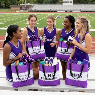 Tote Bag Matériel de cheerleading à paillettes de couleur d