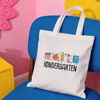 Tote Bag Maternelle Rentrée Scolaire Dessin Mignon 
