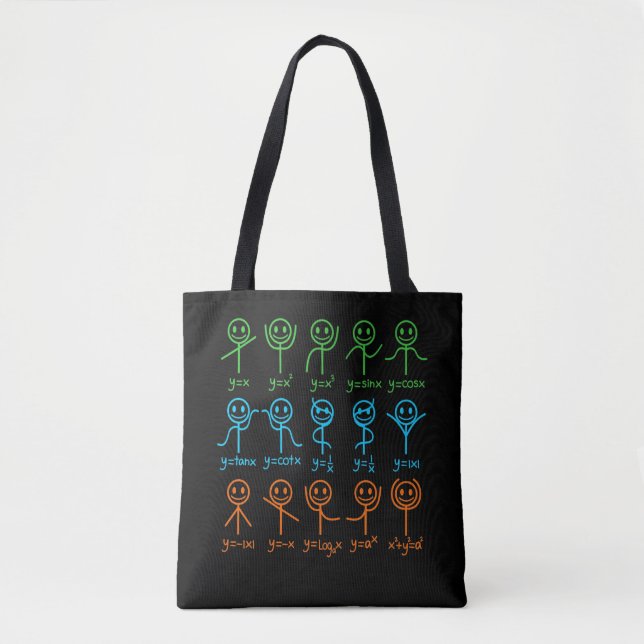 Tote Bag Math Enseignant Danse Équation Mathématique Math (Devant)